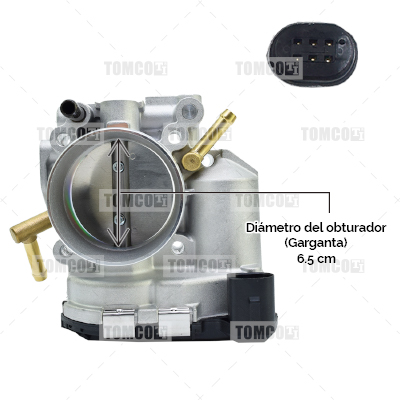 CUERPO DE ACELERACION,VOLKSWAGEN JETTA A4 2.0 LTS. 4 CIL. (SOHC) TOMCO (MPFI) TOMCO 2001-2006, BEETLE