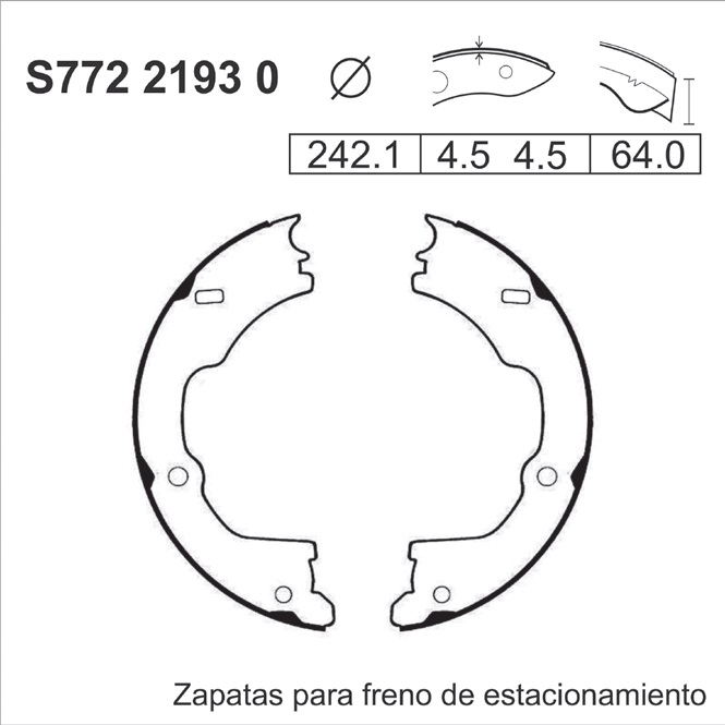 BALATAS ZAPATA DE FRENO RUVILLE