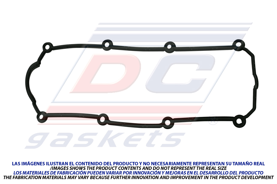 JUNTA TAPA DE PUNTERIA DC GASKETS,VOLKSWAGEN/SEAT L4 2.0L SOHC 8V JETTA, GOLF, POLO,